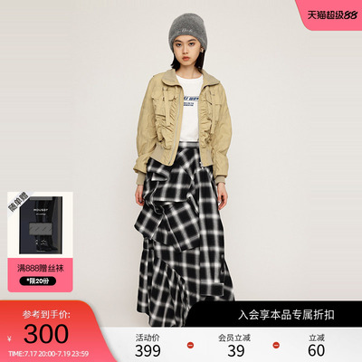 SLY春季户外机能风vibe抽褶夹克外套030HAZ30-1311