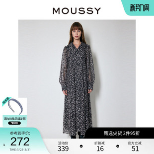 优雅淑女出游感碎花蕾丝连衣裙010FAH30 新款 7460 春季 MOUSSY