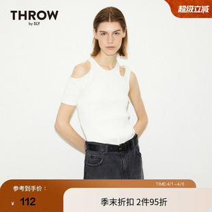 春夏不规则露肩短袖 THROW系列 SLY 2480 T恤030GS080