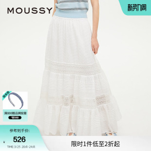2051 波西米亚风蕾丝蛋糕裙半身裙女028ISA31 moussy 夏季