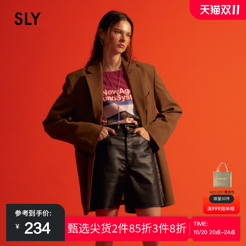 sly休闲通勤中性慵懒感西装外套
