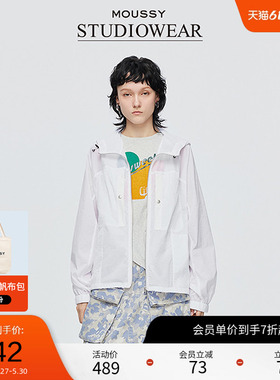moussy x STUDIOWEAR2025夏季新品户外风轻薄外套女028ISA30-3361