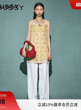 moussy 春季浪漫油画玫瑰两件套吊带连衣裙010HA733-1571