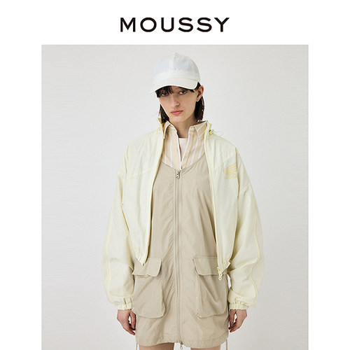 MOUSSY山系户外风拼色夹克外套