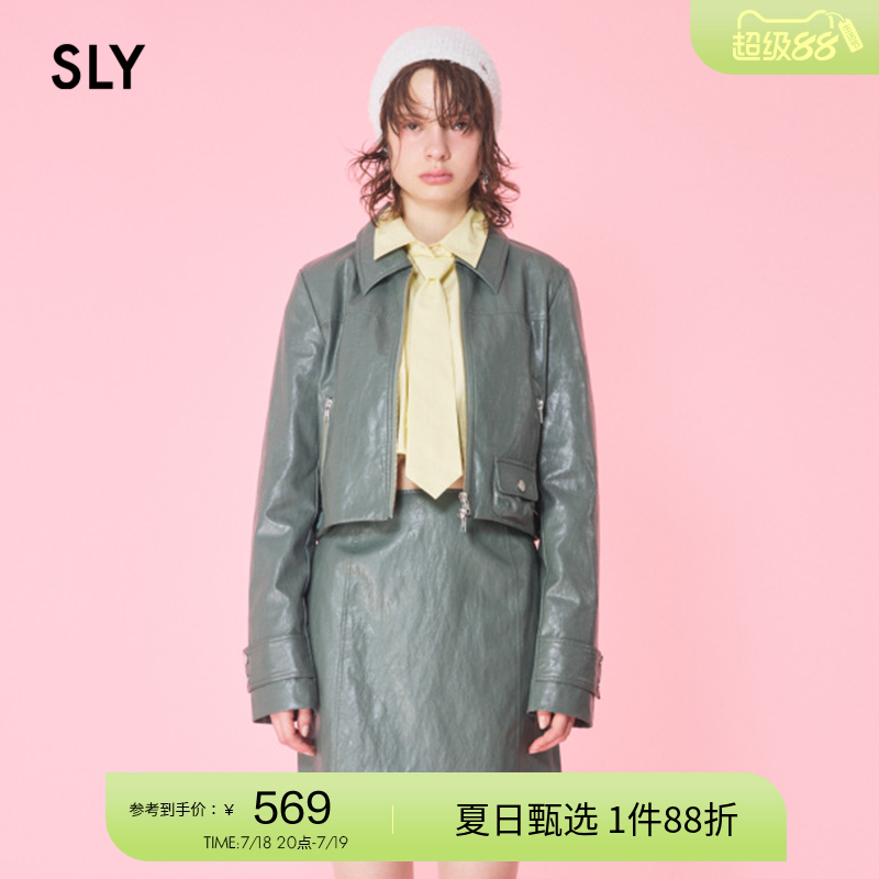 SLY美拉德机车风皮衣夹克外套