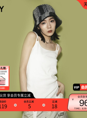 SLY 春夏双肩带泳衣式甜辣风修身吊带上衣030GSZ80-4080