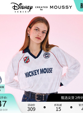 moussy 春季迪士尼联名Blokecore米奇T恤女010HAL90-0901