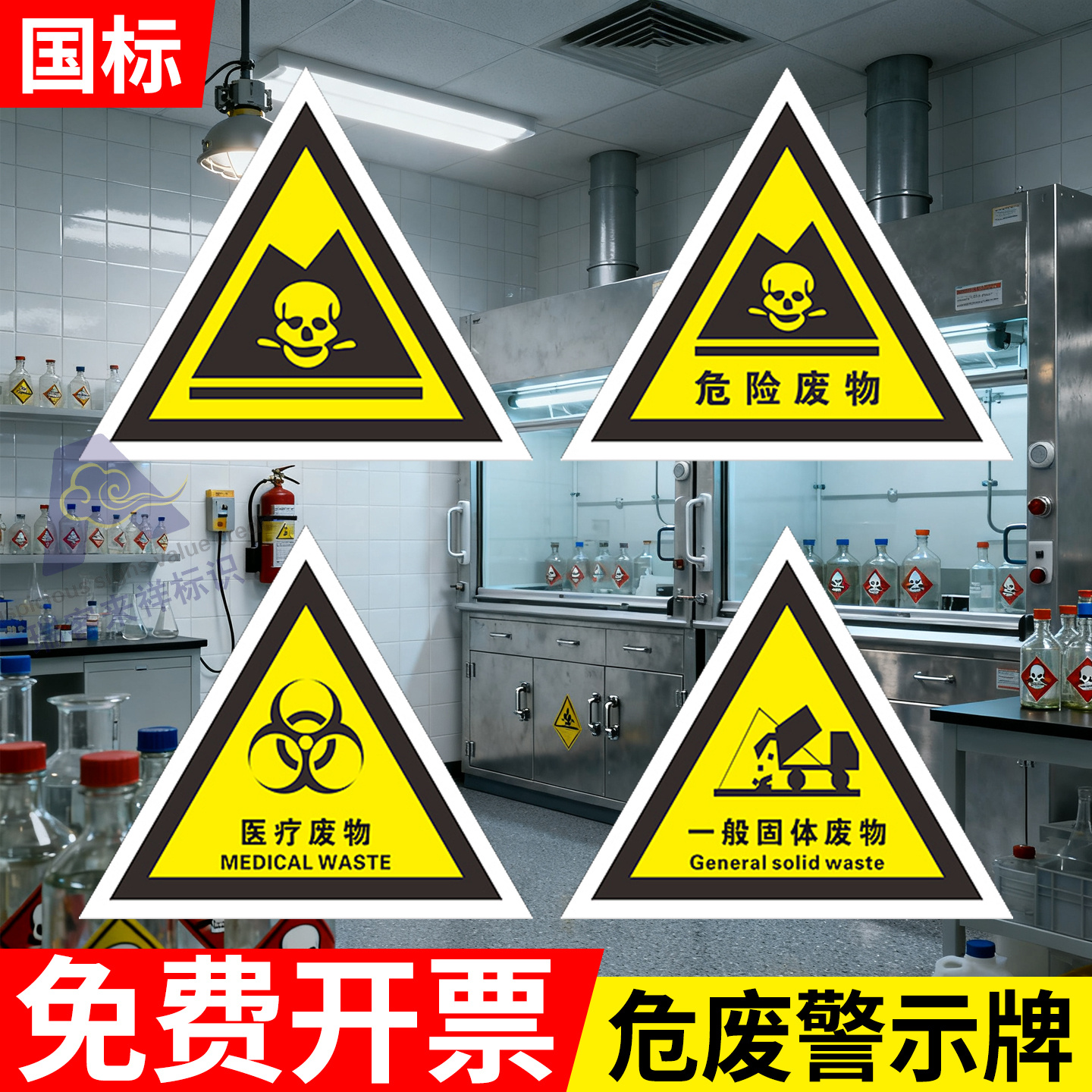 危险废物标识牌国标警示贴纸