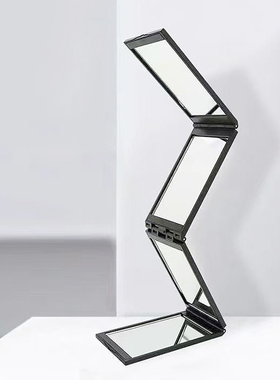 T镜子/折叠/四面A1v501-镜子化妆镜折叠便携随身梳妆镜学生