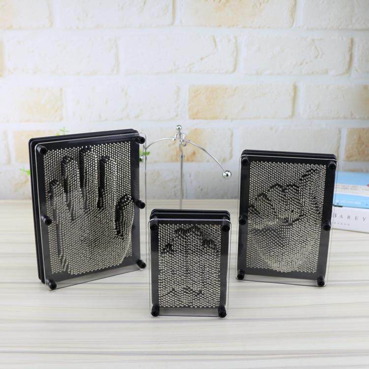 3D立体克隆金属手模 趣味针画玩具手印大中小装饰时尚摆件