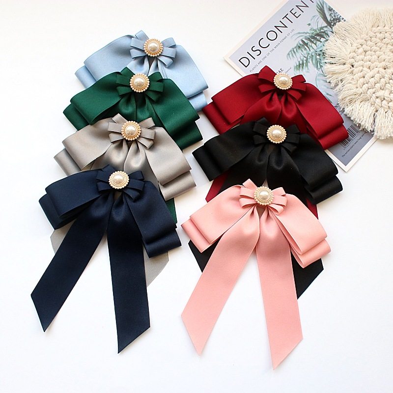 大版夸张领花女新款蝴蝶结装饰领结胸针领口装饰胸花别针