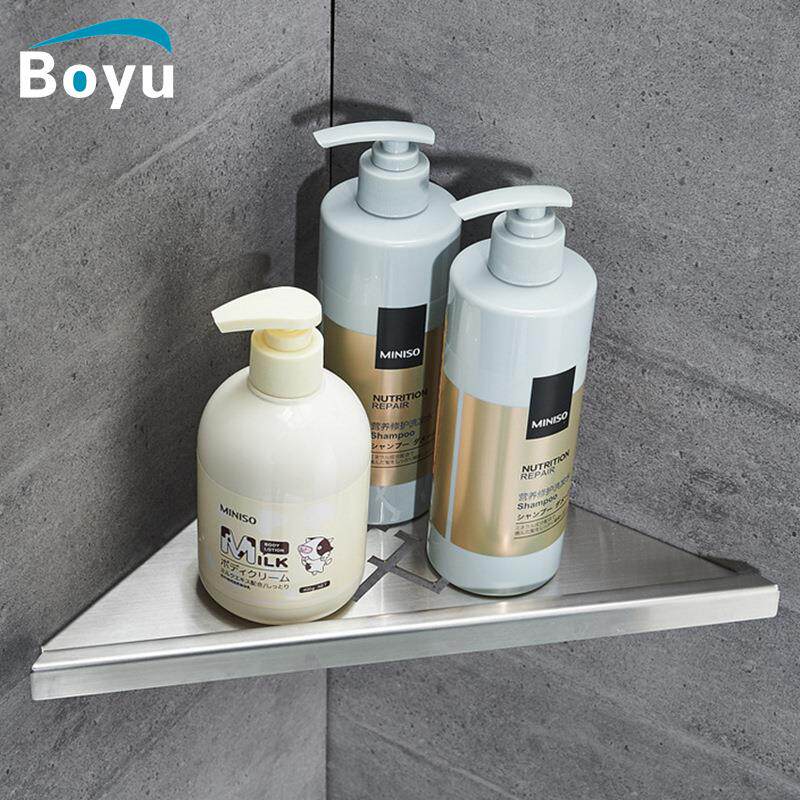 不锈钢浴室三角架 卫生间沐浴露置物架冲凉房转角篮厨房收纳架