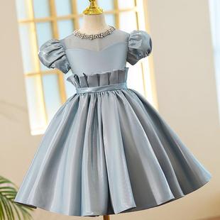 儿童公主裙2027春季 花童婚礼小女孩婚纱礼服主持人女童钢琴演出服