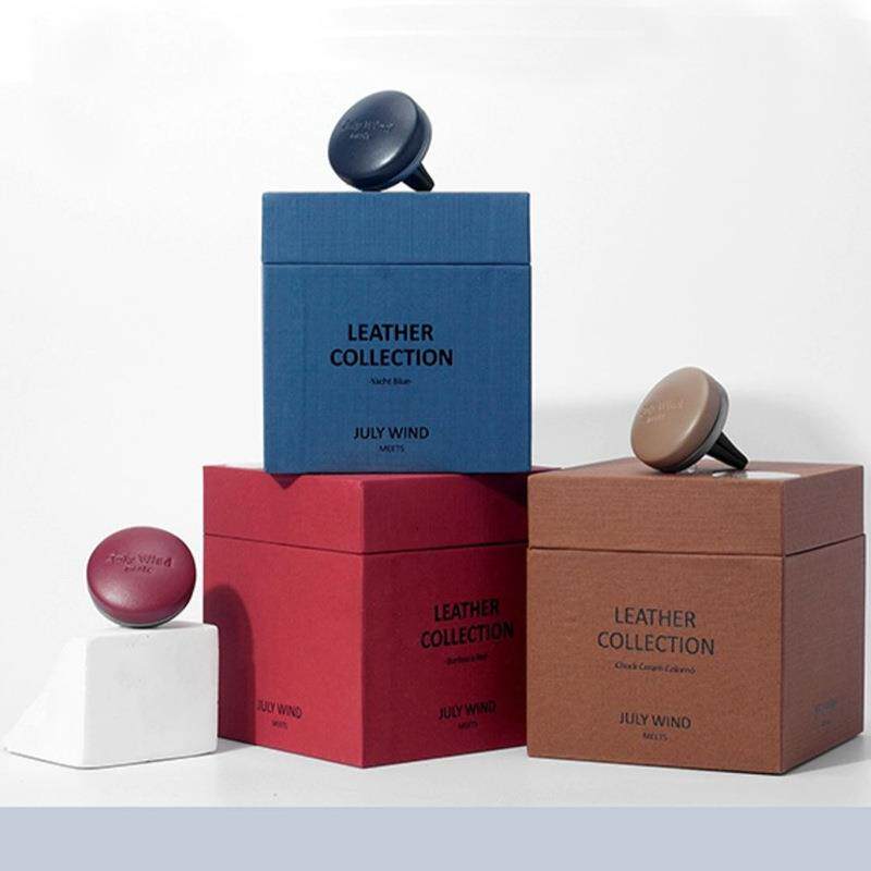 julywind小羊皮车载香薰出风口汽车香薰轻奢礼盒香氛定制