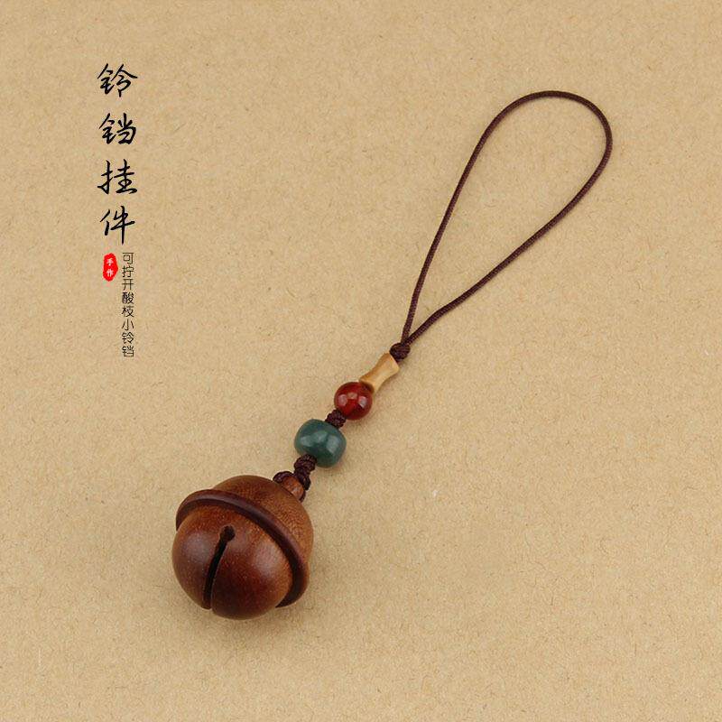 复古木质铃铛嘎乌盒项链