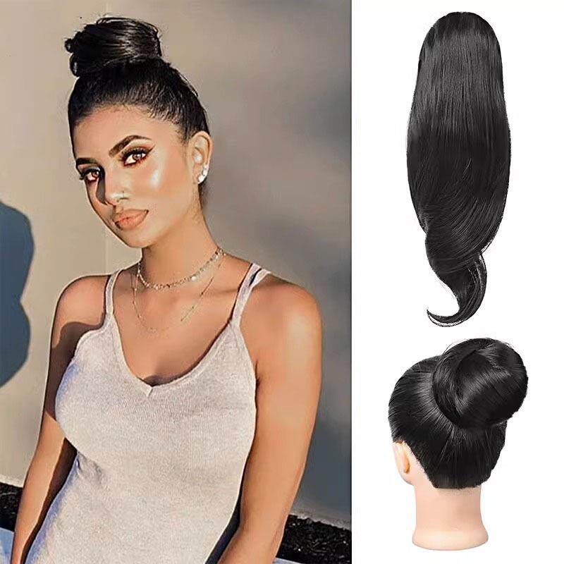 假发马尾凌乱抽绳款马尾发包自然二合一仿真发慵懒假发发圈丸礼物