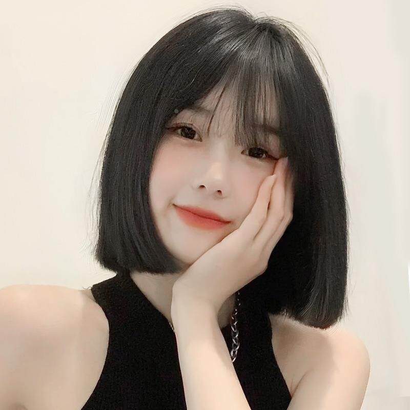 【时光】画蔻假发女短发仿真人发新款青春波波头头长发全头套礼物
