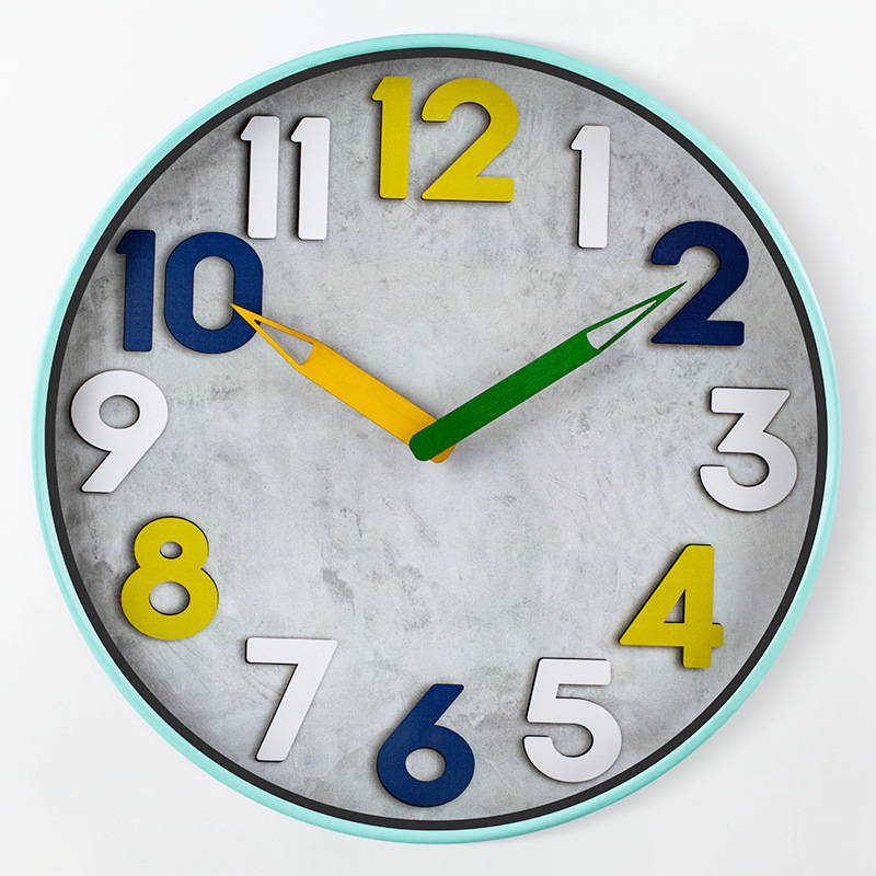 简约创意个性挂钟艺术客厅clock时钟家用挂表时尚12寸壁钟定制