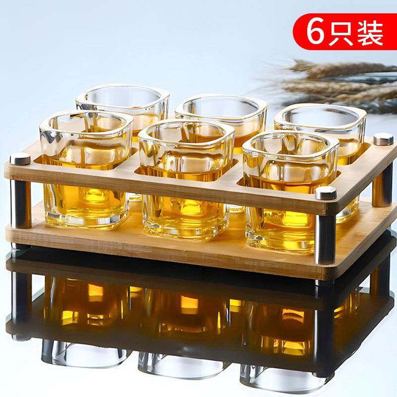 啤酒杯架KTV酒吧洋酒杯四方杯白酒杯水杯茶杯酒架小酒杯一口杯