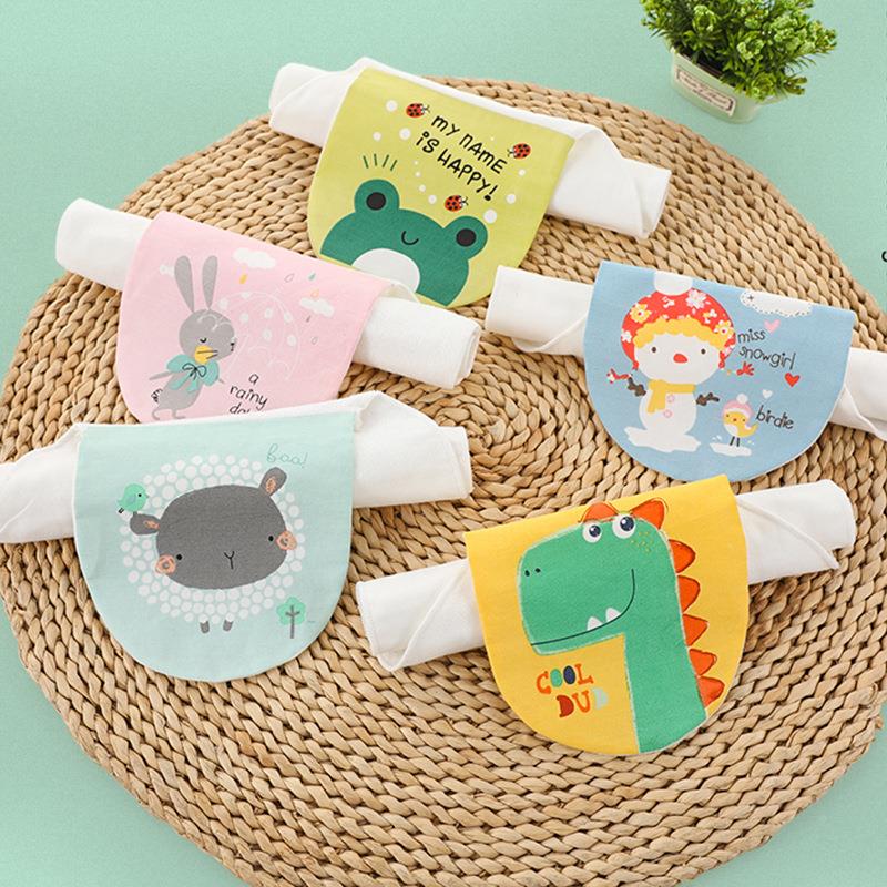 吸汗巾竹纤维毛圈柔软透气卡通儿童汗巾幼儿园宝宝学生垫背隔汗巾