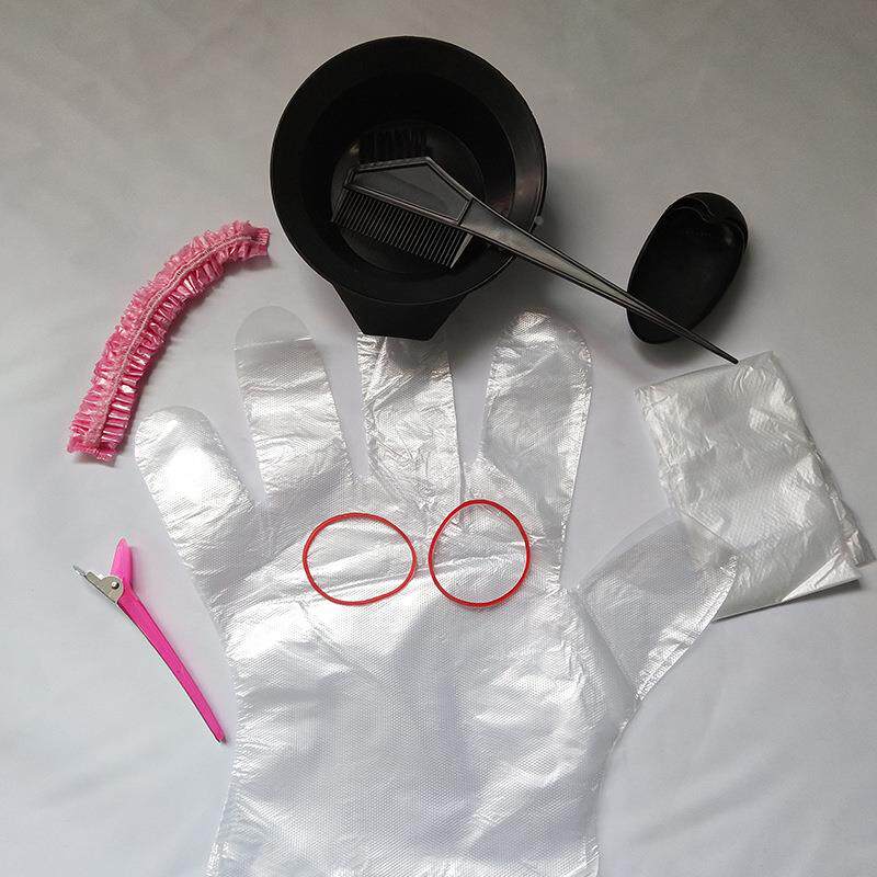 一次性染发套装居家染发工具美发用品 现货烫染美发八件套礼物