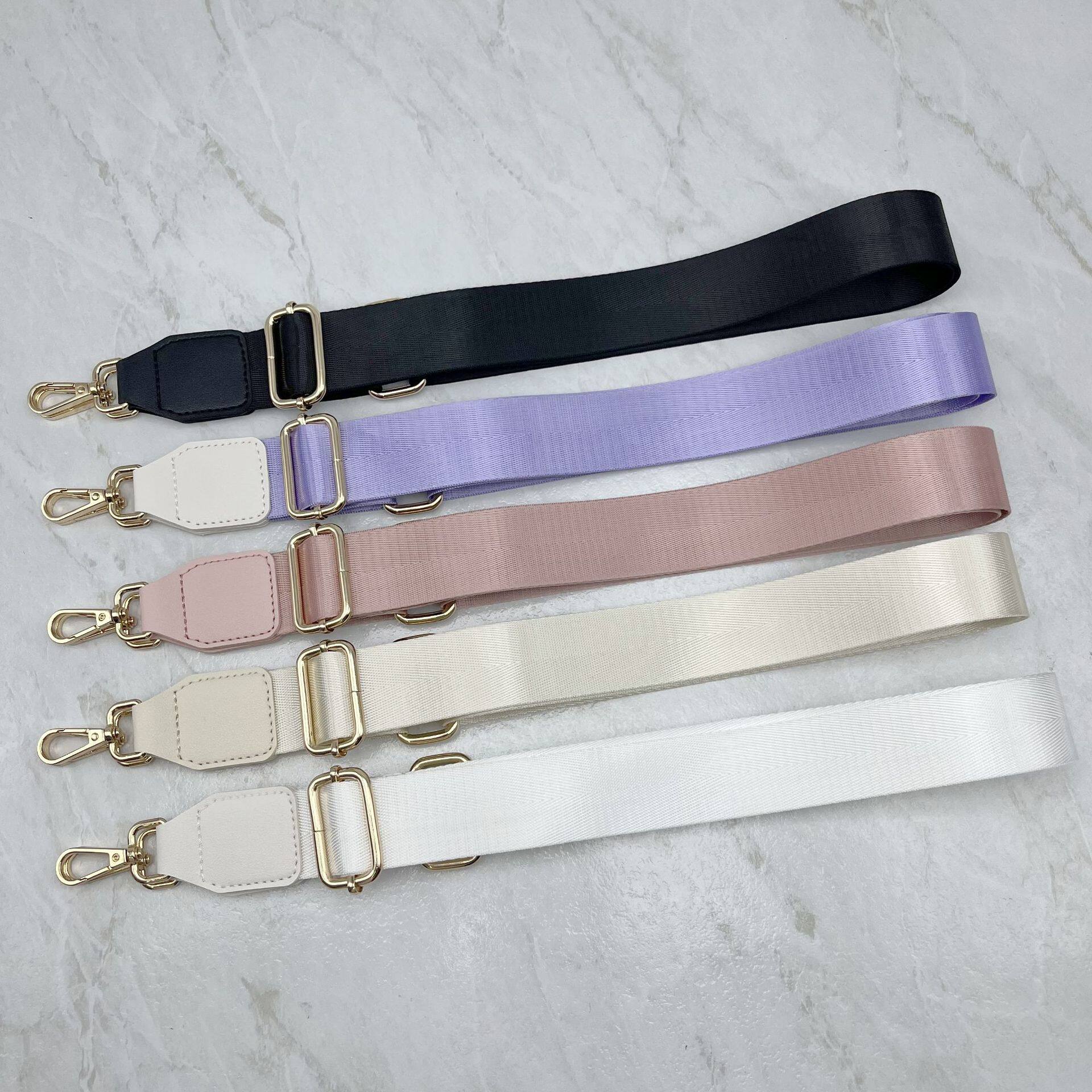 新款斜挎包带女士单肩带色带子女包配件加长调节替换带