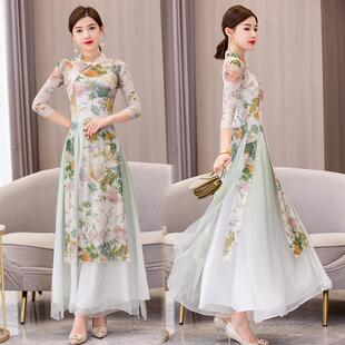 9620春夏季 古典舞旗袍舞蹈服纱衣身韵服中国舞民族舞练功服演出服