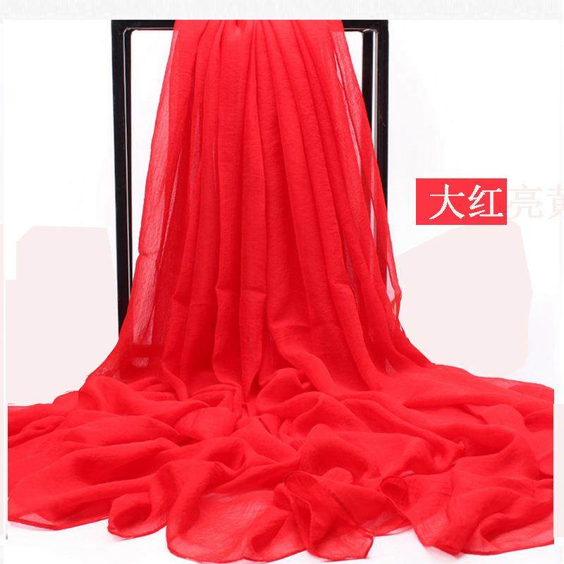 夏季新款仿真丝巾女士防