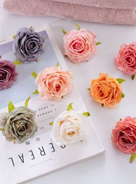 情人玫瑰花头假花仿真花绿植物婚庆装饰工艺品MW07302定制