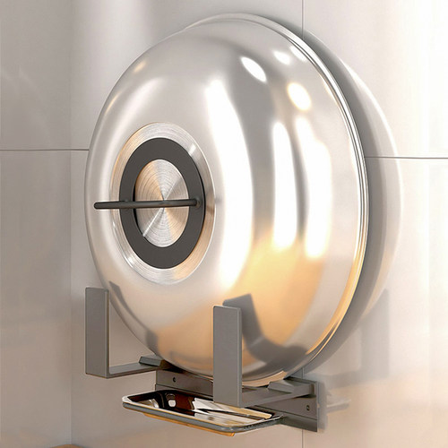 厨房大锅盖架免打孔锅盖放置器