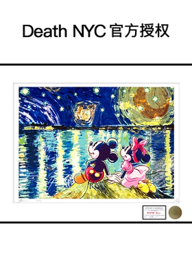 DeathNYC限量亲签版画米妮米奇