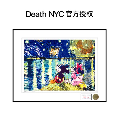 DeathNYC限量亲签版画米妮米奇