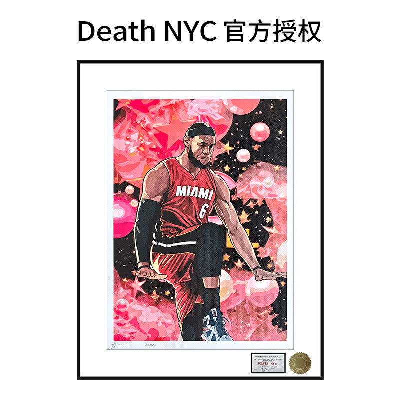 DeathNYC限量版画NBA詹姆斯