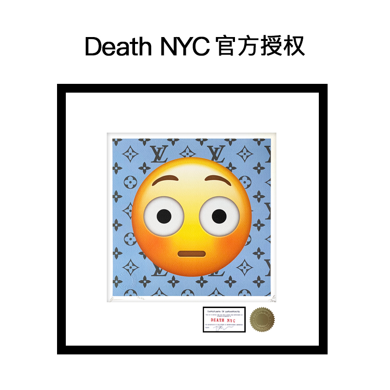 [特别版]death nyc官方授权表情包限量亲签潮流版画正品保真装饰