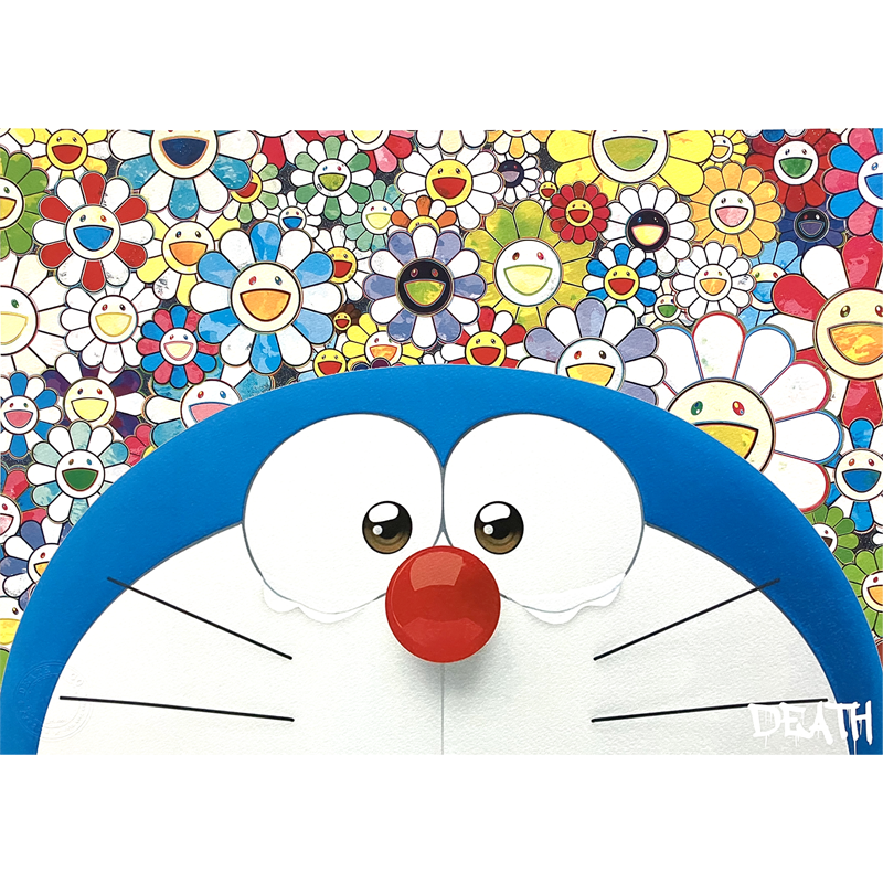 DeathNYC亲签限量版画机器猫