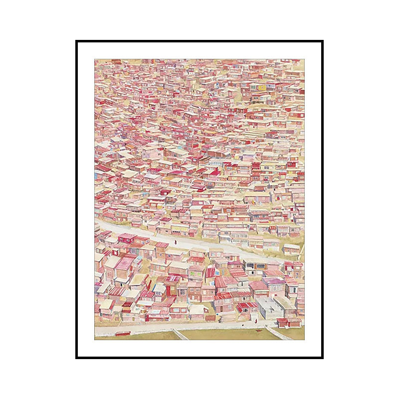 张玲签名限量版画色达经舍挂画治愈系客厅卧室装饰画