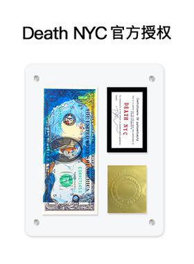 Death NYC签名美金版画eva绫波丽装饰画动漫卡通人物桌面摆件