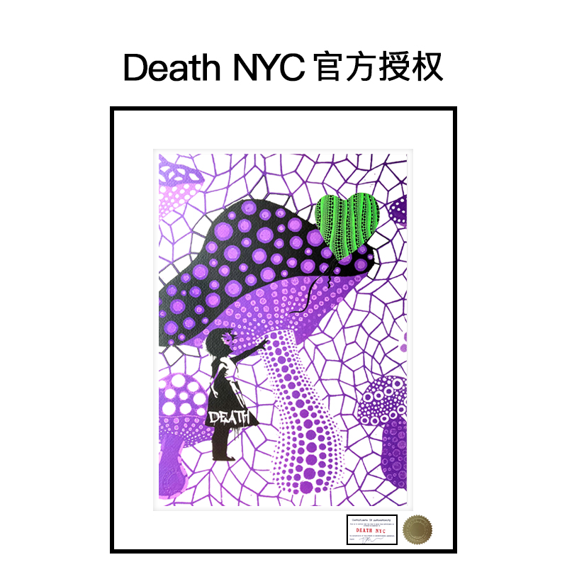 DeathNYC限量版画气球女孩