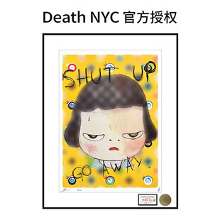 Death NYC限量亲签潮流版画奈良美智娃娃装饰画客厅卧室床头壁画