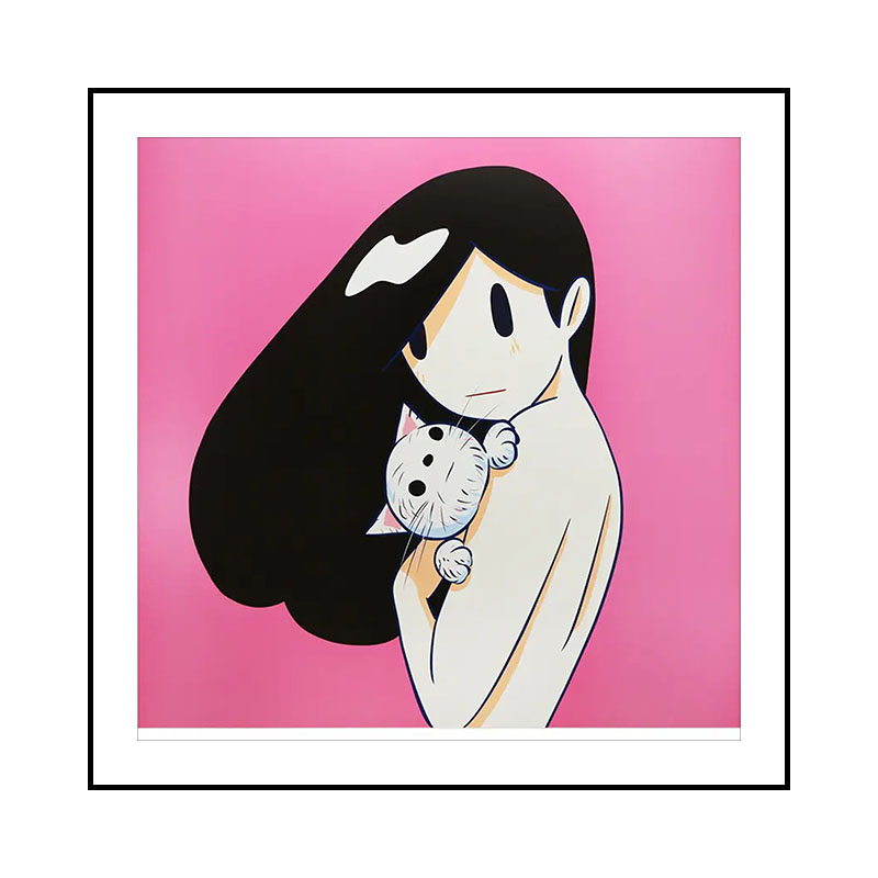 天野健限量版画维纳斯与猫Venus