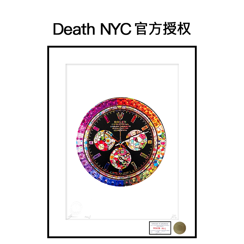 Death NYC限量亲签潮流版画劳力士名表挂画 轻奢简约挂画