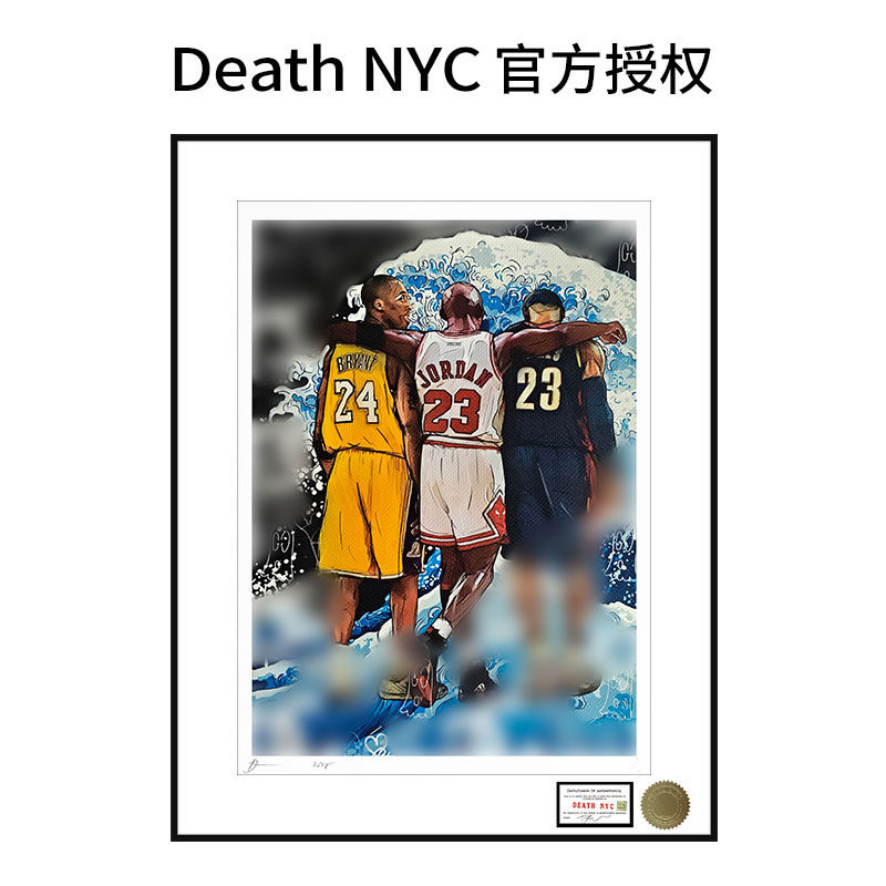 潮流版画球星科比男生房间挂画