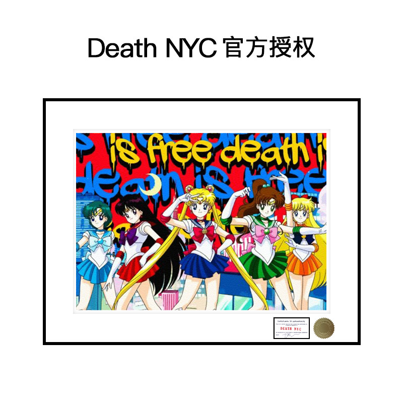 DeathNYC限量亲签版画美少女