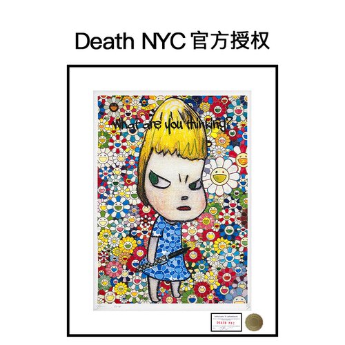 DeathNYC限量亲签版画nara女孩