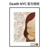 画奈良美智装 Death NYC签名限量版 饰画女孩房间卧室床头挂画