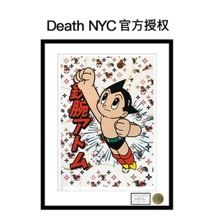 Death NYC官方授權(quán)鐵臂阿童木限量親簽潮流版 畫正品 限1版