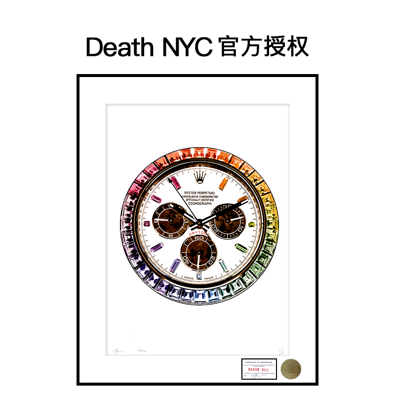 DeathNYC限量亲签版画劳力士