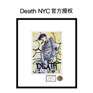 Death NYC官方授权JOJO限量亲签潮流版 独版 画正品 保真 收藏