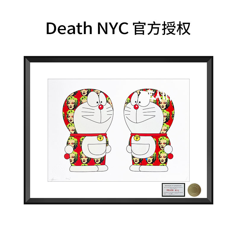 DeathNYC亲签限量版画机器猫