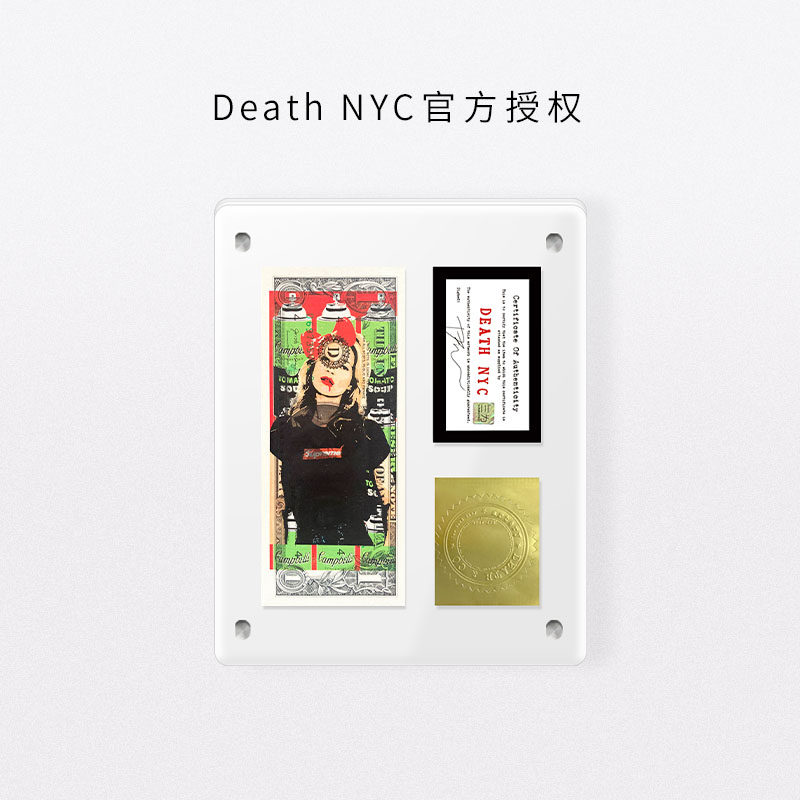 Death NYC美金限量版画女郎喷漆罐装饰画客厅卧室桌面摆件摆台